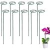 YIMINI 1(A 30cm)10 Pezzi Supporto per Piante, Tutori per Piante, Sostegno per Piante Rampicanti, Metal with Waterproof Coating, per Pomodori, Piante, Fiori (Bastone Singolo, 30cm, 10, Y004-460)