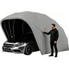 BEDCKCC Garage Pieghevole per Auto, Semiautomatica Telescopica Carport Auto per Esterno, Acciaio Inossidabile, Impermeabile, Antigrandine, Resistente Alle Intemperie, Per SUV e Au to Berlina (5.9m)