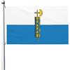 Generic Bandiera Della Repubblica Fascista Di San Marino Bandiere Di Benvenuto Durevole Garden Flag Divertente Bandiere Da Giardino Per Patio Interni Esterni 90X150 Cm