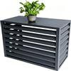 unmjgybc Copertura per climatizzatore esterno con copertura superiore, in lega di alluminio antiruggine, protezione antipioggia antifoglia,Adatto per unità esterne di condizionatori da2~3HP（Nero 110×60×80cm）