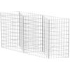 vidaXL Gabbione in Rete Fioriera Acciaio 120x30x100 cm Giardino Orto Rialzato