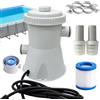 Yitzld Pompa Filtro Piscina Fuori Terra, Filtro A Cartuccia Pompa Filtros Piscina | PompaFiltro Elettrica Per Piscina Con Tubi Flessibili Per Piscine Da Giardino, Patio, Cortile, Di Piccole E Medie Dimensioni