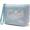 PFVURTSAM MC2 Saint Barth Pochette in Velluto Rosa Fucsia con Polsino，C