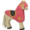 Holztiger 80248 Cavallo da esposizione, rosso