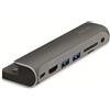 LogiLink USB 3.2 (Gen 1) Docking Station USB-C a 7 porte nero/argento