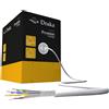 DRAKA 350 metri di cavo dati Cat.7 4P S/FTP AWG26 bianco - Cavo dati CAT7 8x0,4mm 60026455-Dca-Box350