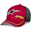 Alpinestars Exceed Trucker Hat Berretto con Visiera Snapback cap Regolabile Cappellino da Baseball, Rosso/Nero, Taglia Unica Uomo