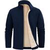 UMIPUBO Giacca Uomo Invernale Giacche in Pile Caldo Jacket con Zip Manica Lunga Termica Fleece Cappotto Giubbino con Tasche Casual Sportivo Felpa Hoodie Sweatshirt