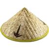 Generic Cappello di bambù di paglia in stile cinese per souvenir leggero e traspirante cappello da pesca per agricoltori parasole - Cappelli in bambù asiatici impermeabili per donne