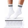 HELDENWERK® Calzini da tennis da uomo (6 paia), in cotone, con suola imbottita e tallone rinforzato, traspiranti, per il tempo libero, il tennis e la vita quotidiana