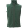 PAYPER GLASGOW Gilet Unisex in Softshell Anti Vento Idrorepellente Giubbotto Smanicato, colore: Verde, Taglia: 5XL