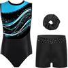 Linyuir Bambini Body Ginnastica Artistica Bambina Body Da Ginnastica Artistica Con Leggings Pantaloncini Completo Ritmica Set Di Per Ragazze