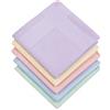 HOULIFE Fazzoletti da donna in 100% cotone 60S morbido tinta unita caramelle colore fazzoletti per festa di nozze 5/10 pezzi 16x16/40x40cm