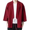 WAZHAKU Giacca da mezza stagione uomo classica giapponese kimono haori samurai ninja anime maglietta corta biancheria da notte camicia top happi estiva