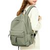 hapfoxx Zaino Scuola Ragazza Ragazzo Zaino Scuola Media Zaini Scuola Superiore Ragazza Zainetto Leggero Zaini Università Casual Daypack Impermeabile Donna School Backpack College Bag for Girls,Verde