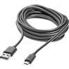 Numskull 4m Premium Extra Long PVC Cable for Xbox One and PS4 Controllers, Charge Micro USB Lead, Works with Smartphones/Tablets (4m Length) (PS4)