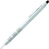 Cross Classic Century - Penna a sfera (tratto M, colore inchiostro: nero, ricaricabile, con confezione regalo premium), cromato satinato