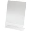SIGEL Espositore da tavolo 21,30 x 30,20 cm | TA210, inclinato, A4 verticale, resistente ai raggi UV, acrilico trasparente
