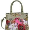 Anna by Anuschka Small Satchel, Borsa da Donna in Vera Pelle, Dipinta a Mano, Piccola fioritura da Sogno, Taglia Unica