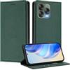 MOJIA Cover per ZTE Blade V70 Vita / V70 Design, [Forte Chiusura Magnetica] Case Portafoglio in Pelle PU Premium, Custodia a Libro per Telefono con Porta Carte. Verde