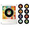 Yacriso Lettore di vinile natalizio per frigorifero disco musicale magnetico (B#)
