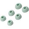 Generico 6 pezzi di puntali in silicone per Redmi Buds 6 Pro/5 Pro - Copri auricolari morbidi di ricambio (taglie S/M/L) (verde)