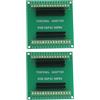 The Lord of the Tools 2 pezzi verde 30 pin ESP32 Breakout Board Shield GPIO 1 in 2 per 30PIN ESP-WROOM-32 microcontrollore scheda di sviluppo 66 x 63 mm