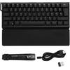 Zunate Tastiera Meccanica Wireless, Layout Compatto Al 60% con Retroilluminazione RGB e Anti-effetto Ghosting Connessione Cablata Bluetooth 2.4G Tastiera da Gioco per PC Sostituibile a (BLACK)