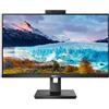 Philips Monitor 272S1MH 27 pollici 1920x1080, FHD, 75Hz, IPS Panel, 4ms GtG, USB HubWebcam, Speakers, Height Adjustment, (HDMI1x 1.4 DP 1x 1.2) Nero