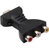 apofly Adattatore Hdmi A Portatile Hdmi A Av Rosso Bianco Giallo Converter Hd Video Audio, Hdmi to Adattatore, Hdmi A Connettore Av, Cavo Video Av