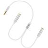 ESTCNK Doppio adattatore per cuffie con controllo del volume, piccolo connettore audio 2 in 1, splitter audio multifunzione per dispositivi