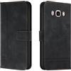 Lihondar Cover per Samsung Galaxy J7 2016/J710, Custodia Samsung J7 2016/J710 Portafoglio, Flip Libro Wallet Case Custodia in Pelle PU Premiumcon Magnetica a Scatto per Samsung J7 2016/J710 (Nero)