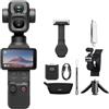DJI Osmo Pocket 4P Combo Standard, fotocamera vlog 4K a doppio obiettivo | Zoom ottico 3×, zoom fino a 12×, 4K/240fps, gamma dinamica di 17 stop, 103 GB di memoria integrata, luce di riempimento