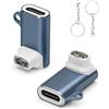 Seminer Adattatore Caricatore Type-C per Smartwatch COROS PACE Pro (Confezione da 2), Convertitore di Ricarica USB C (Grigio)