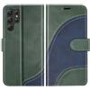 BoxTii Cover per Samsung Galaxy S25 Ultra, Custodia in PU Pelle Portafoglio, Magnetica Flip Cover a Libro con Slot per Schede per Galaxy S25 Ultra, Verde