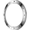 Generic Xiao Mi Watchs4 - Orologio con lunetta in metallo stile armatura, versione regolare, accessori Xiaomi Mi Watch S4 (scala argento)