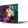 JZ Animal Caso per MacBook PRO Retina 13 (2012-2015, Models: A1502 / A1425) Hard Shell Case with Keyboard Cover - Wolf