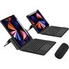 ZKAIAI Tastiera Custodia per iPad Pro 11 Pollici 4a/3a/2a/1a Generazione (2022/2021/2020/2018) con Touchpad, Verticale/Orizzontale, Cover Trasparente Rimovibile con QWERTY Tastiera e Mouse, Nero