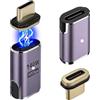 blicadijo Adattatore Magnetico USB-C - 140W Ricarica&40Gbps Trasferimento Dati Dritto