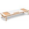 MeansWood Bridge Supporto Professionale Ergonomico per Monitor in Legno MDF - MADE IN ITALY (BIANCO)