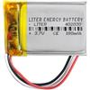 Liter energy battery Batteria 3 cavi 402030 LiPo 3.7V 180mAh 0.666Wh 1S 5C Ricaricabile con PCM termistore NTC Smartwatch Elettronica - Non adatto per Radiocomando 32x20x4mm (3P|180mAh|402030)