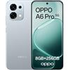 OPPO A6 Pro 5G 8+256GB, KI-Android-Smartphone (freigeschaltet), 6,57-Zoll 120Hz AMOLED-Display, 50+16-MP-KI-Kamera, 6500-mAh-Akku, IP69, Lunar Titanium (inkl. 80-W-SUPERVOOC-Ladegerät & Kopfhörer)