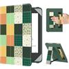 MoKo Custodia per 6 Pollici Kindle eReader da Tablet, Patchwork Verde