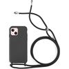 Max Power Digital Cover per Cellulare in Corda IPhone 13 Pro Custodia in Morbido Silicone con Cordino - Possibilità di Appenderla al Collo (IPhone 13 Pro, Nero)