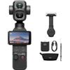 DJI Osmo Pocket 4 Pro Gimbal Camera Portatile Stabilizzata Doppia Lente | Ideale per vlog, viaggi e ritratti. Riprese 4K, ottiche grandangolo e teleobiettivo per contenuti cinematografici