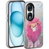 YUXING Cover per Honor 90 5G - Custodia Telefono Cellulare Sottile Antiurto Motivo Artistico Moda Protezione Bumper Slim Case (Lion)