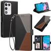 Generico DayQiQiPu Custodia per ZTE Nubia RedMagic 11 Air (6,85 Pollici) Cover in Pelle PU con Colori Dopamina Custodia a Portafoglio Ribaltabile Antiurto Caso con Cinturino da Polso, Nero