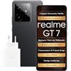 realme GT 7 Smartphone 12+512GB, Display AMOLED 6,8, Chip Dimensity 9400e, Fotocamera 50MP, Batteria Titan 7000mAh, Doppia SIM 5G, Colore Nero, Adattatore compreso