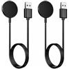 Bgfaquri 2 caricabatterie per Samsung Galaxy Watch 8/7/6/5/4/3/5 Pro/Ultra/FE/Active 2/1, cavo di ricarica per Samsung Watch, caricabatterie magnetici per smartwatch da 100 cm