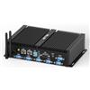 HISTTON Mini PC Fanless industriale Core i7-8550U,DDR4 16GB RAM 512GB mSATA SSD,6 RS232 COM,HD+VGA Dual Display,2x2.5G LAN,USB3.0/2.0,Wifi5,BT4.2,Mini PC Win 11,supporto Ubuntu/Win10